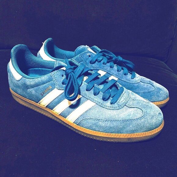 Adidas Originals Samba ADV Blue Bird Gum x JP5719 Size 10.5 US Mens 44 2/3 EUR